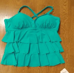 New Catalina Ruffled 2 piece Tankini Swimsuit